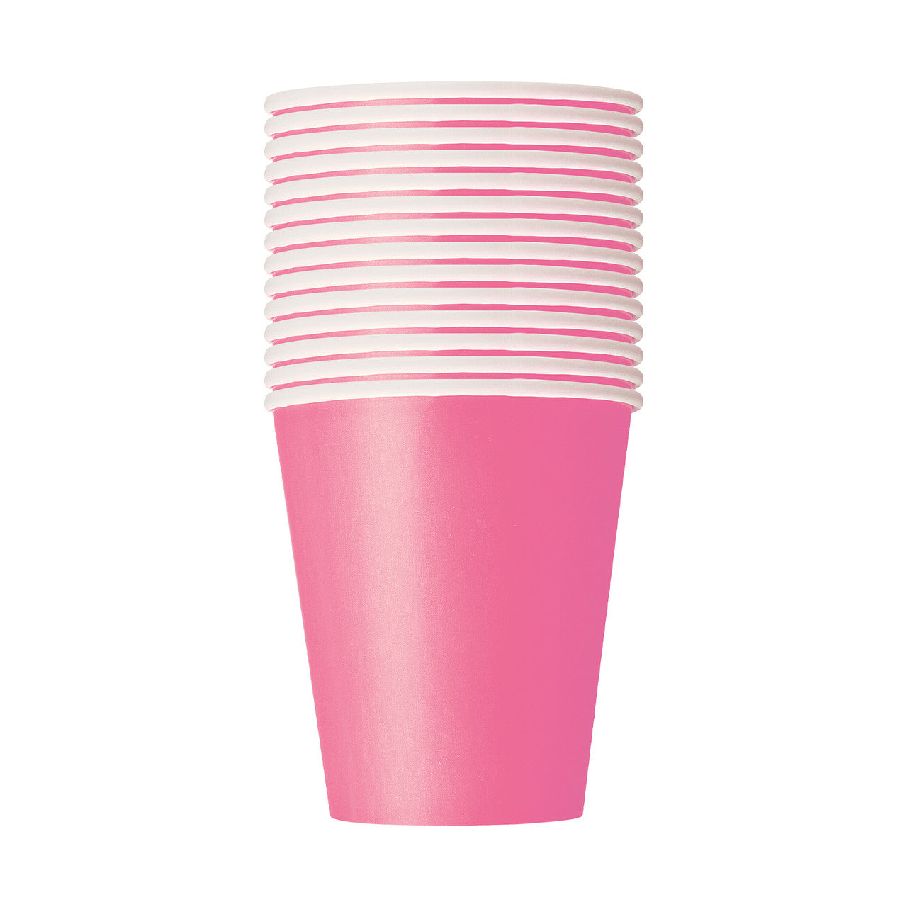Hot Pink 9oz Paper Cups (Pack of 14)