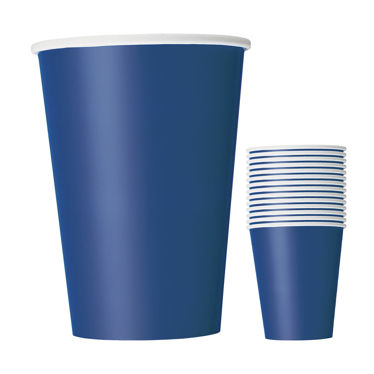 Navy Blue 9oz Paper Cups (Pack of 14)