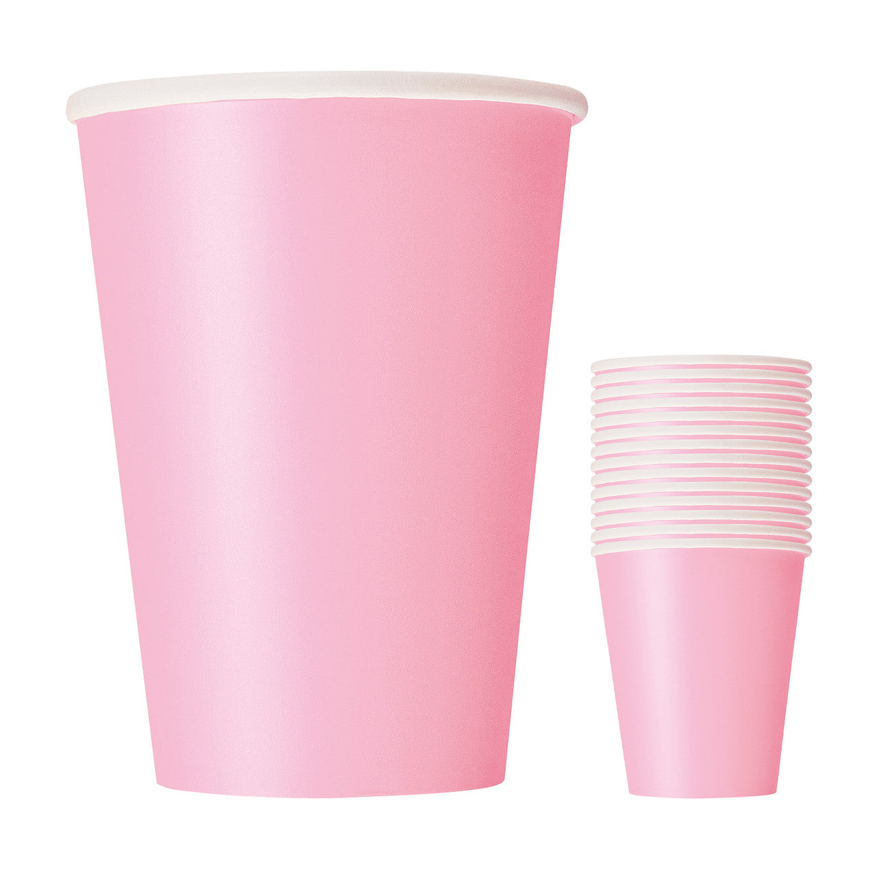 Lovely Pink 9oz Paper Cups (Pack of 14)