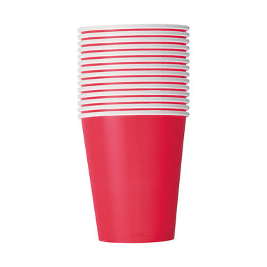 Ruby Red 9oz Paper Cups (Pack of 14)