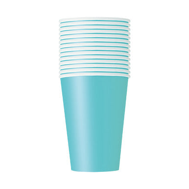 Terrific Teal 9oz Paper Cups (Pack of 14)