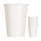 White 9oz Paper Cups (Pack of 14)