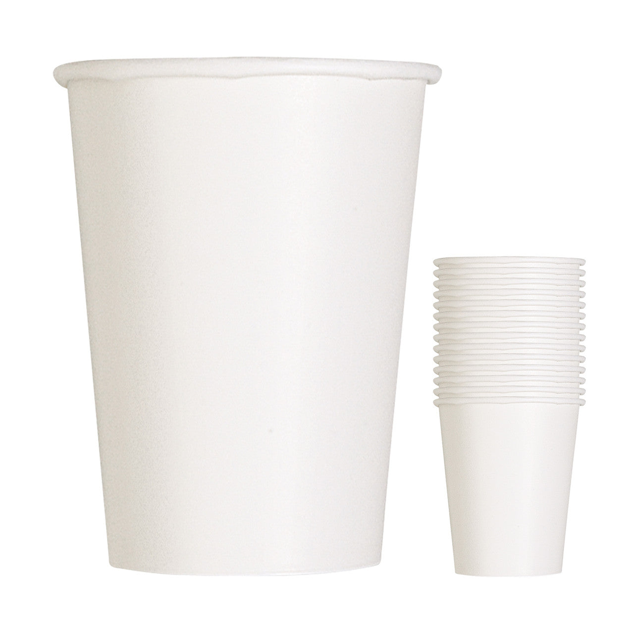 White 9oz Paper Cups (Pack of 14)