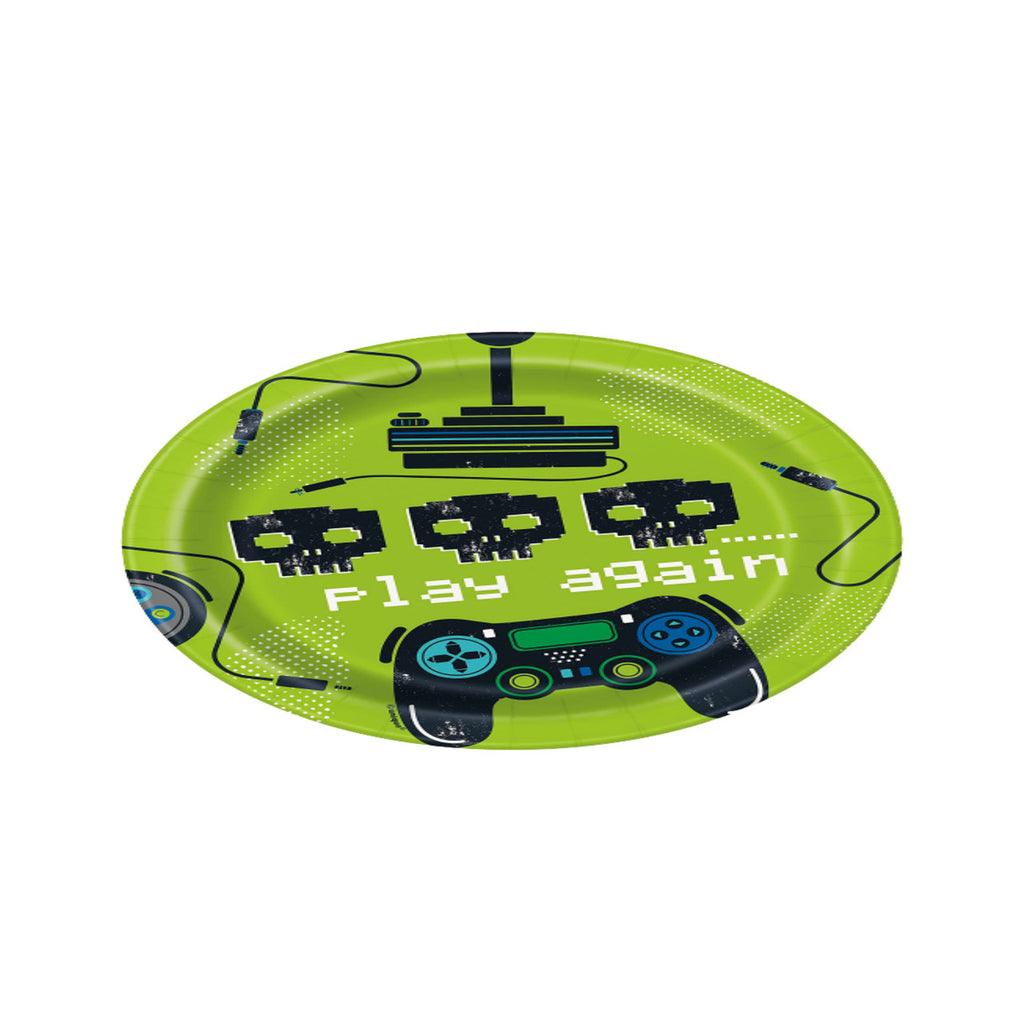 Gamer Themed Round Plates