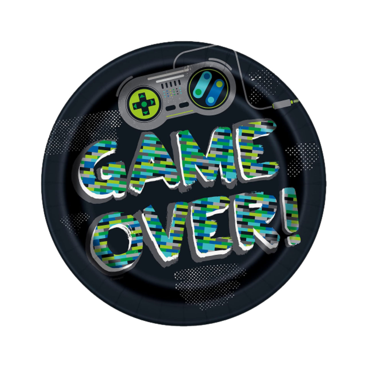 Gamer Themed Round Plates