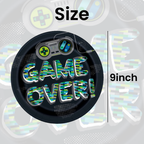 Gamer Themed Round Plates