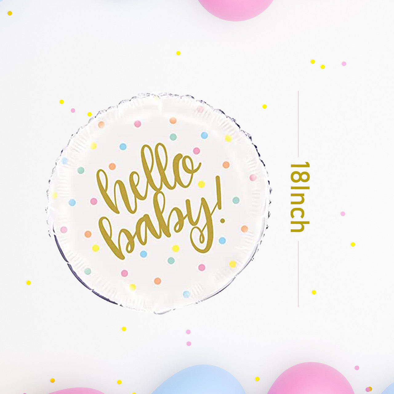Hello Baby 18" Party Foil Balloon