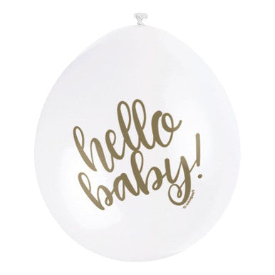 Hello Baby 9" Party Balloons (Pack of 10)