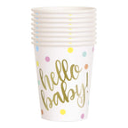 Hello Baby Party Tableware 9oz Cups (Pack of 8)
