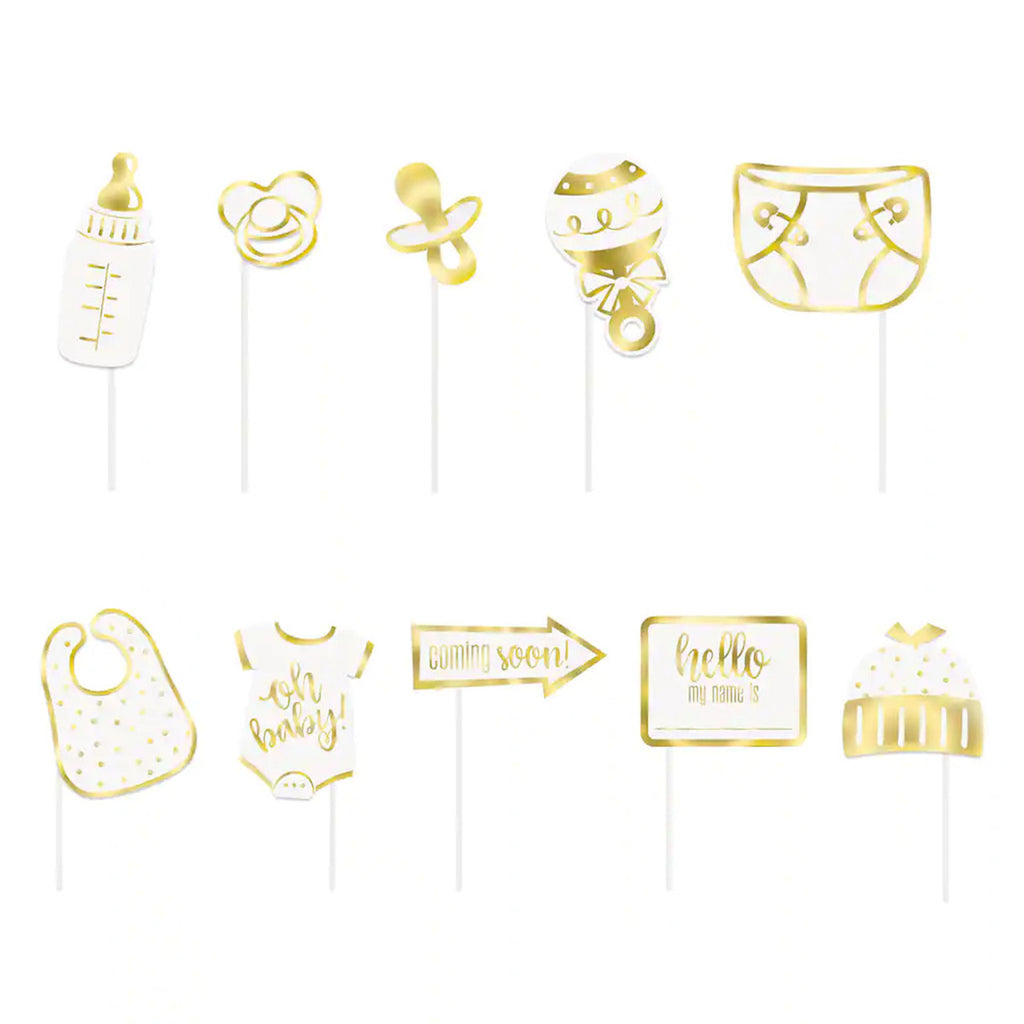Hello Baby Photo Props (Pack of 10)