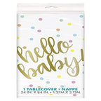 Hello Baby Plastic Tablecover