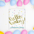 Hello Baby Plastic Tablecover