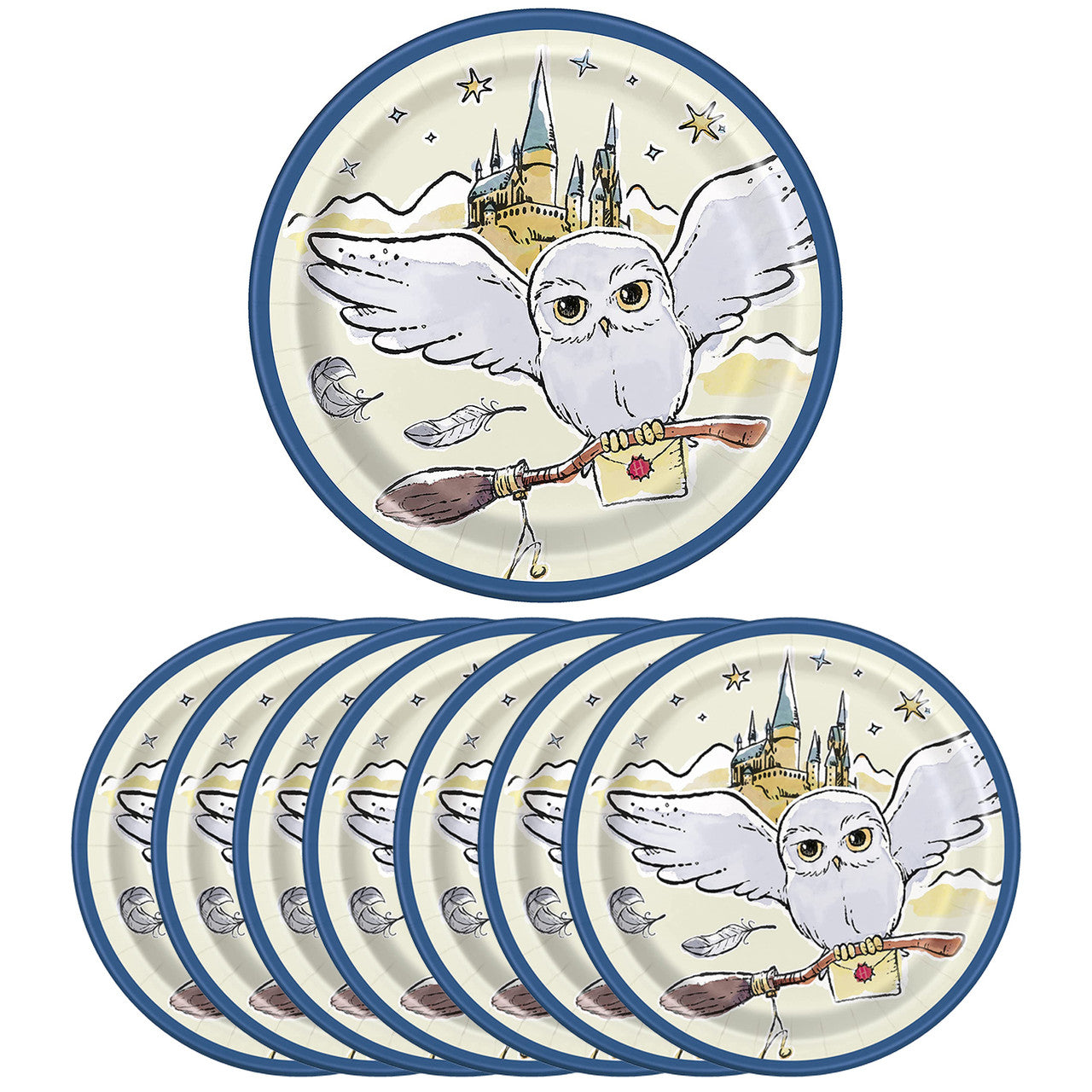 Harry Potter 7" Party Tableware Plates (Pack of 8)