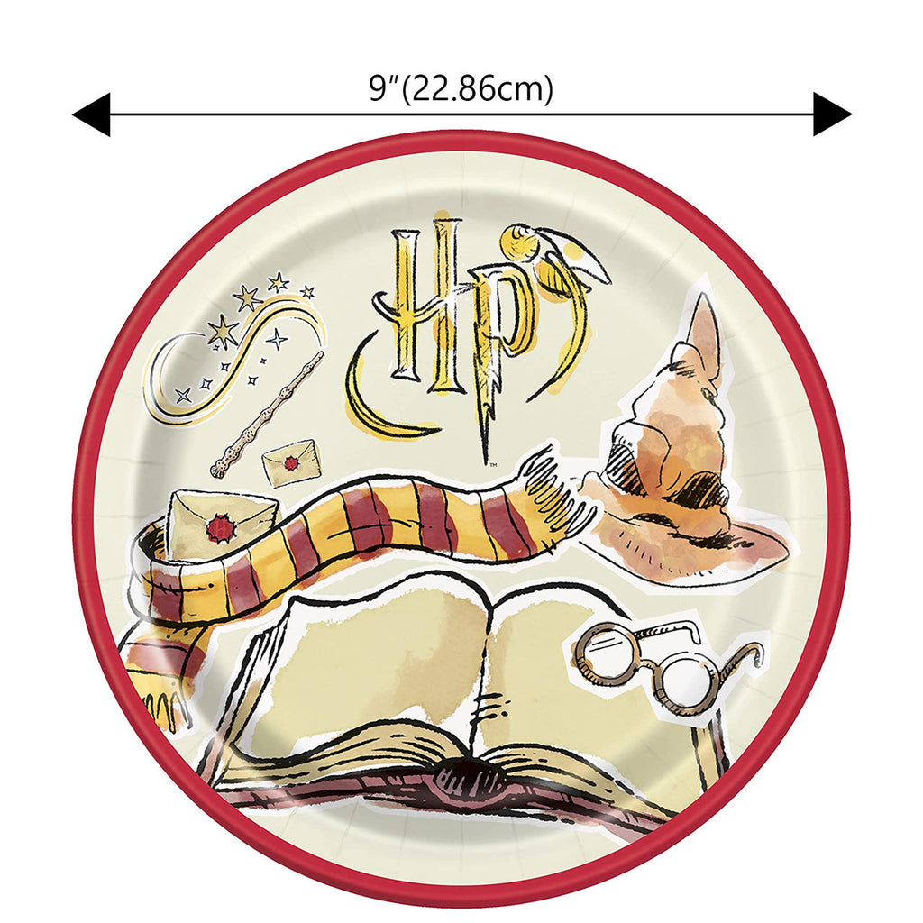 Harry Potter 9" Party Tableware Plates (Pack of 8)