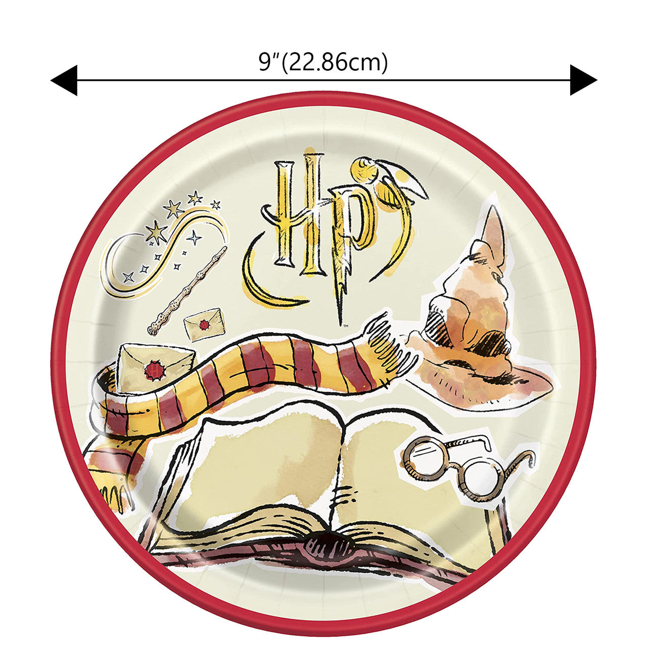 Harry Potter 9" Party Tableware Plates (Pack of 8)