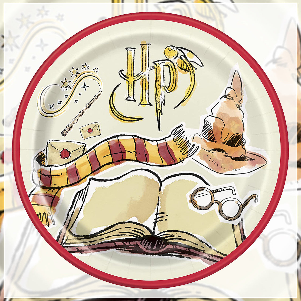 Harry Potter 9" Party Tableware Plates (Pack of 8)