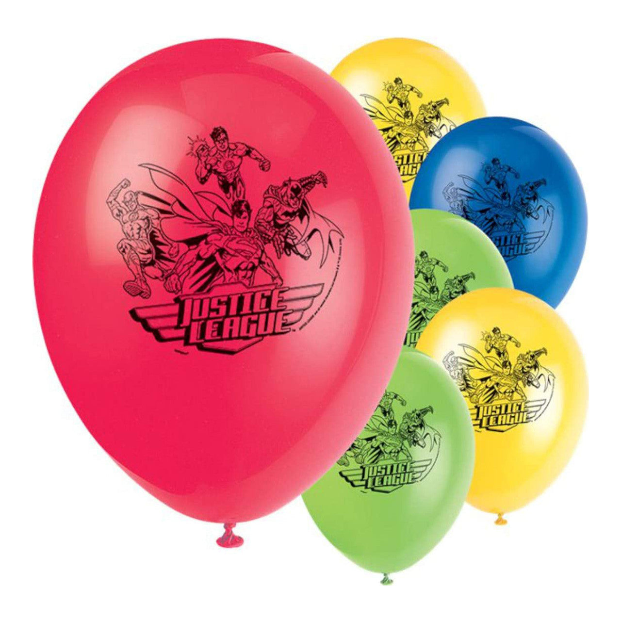 Justice League 12" Party Balloons (Pack of 8)