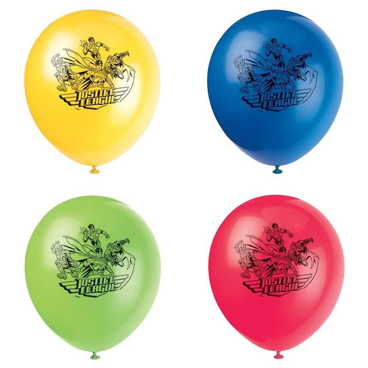 Justice League 12" Party Balloons (Pack of 8)