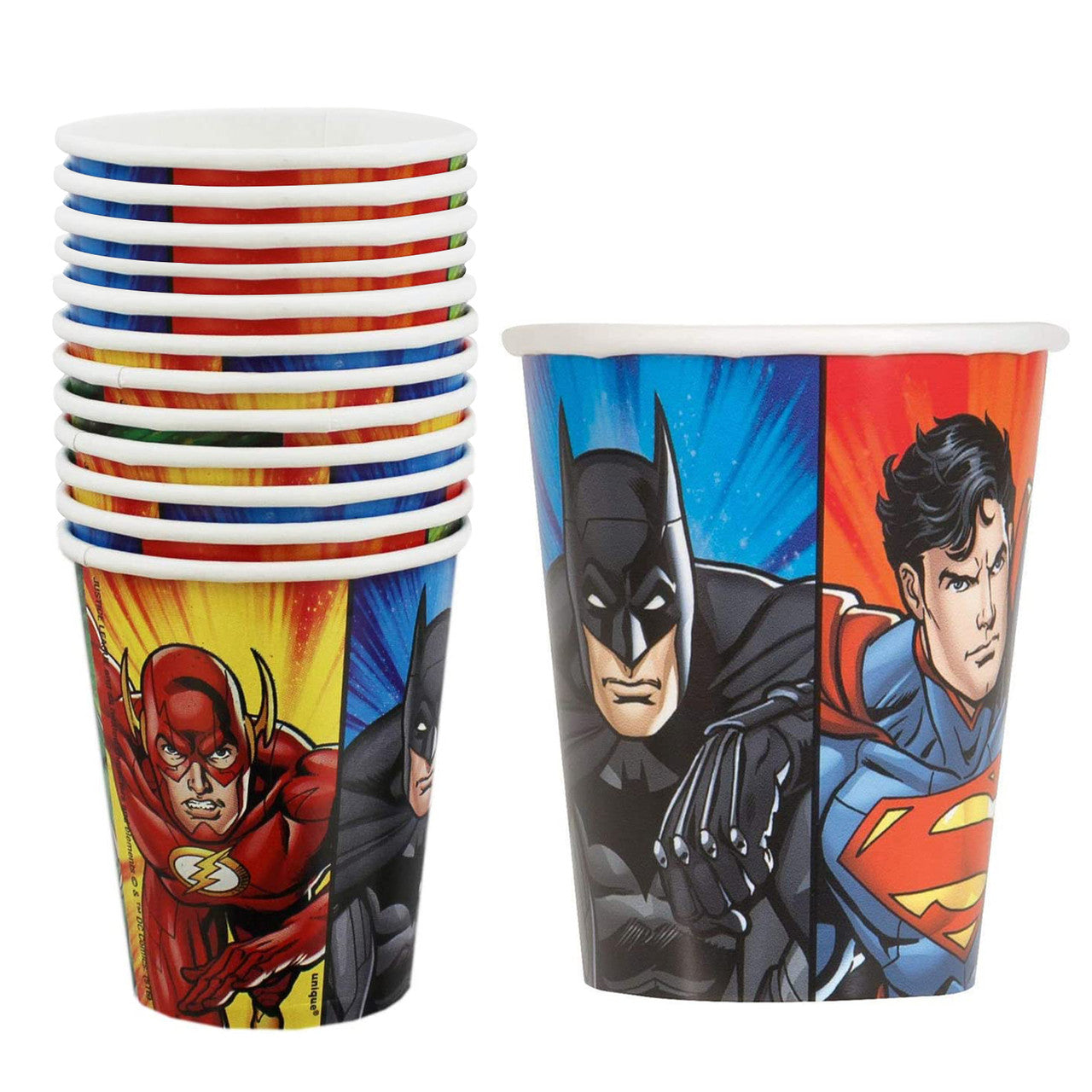 Justice League Party Tableware 9oz Cups (Pack of 8)