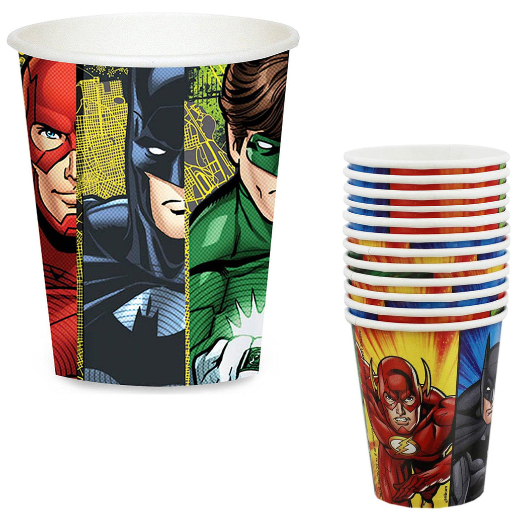 Justice League Party Tableware 9oz Cups (Pack of 8)