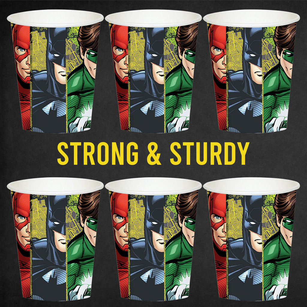 Justice League Party Tableware 9oz Cups (Pack of 8)
