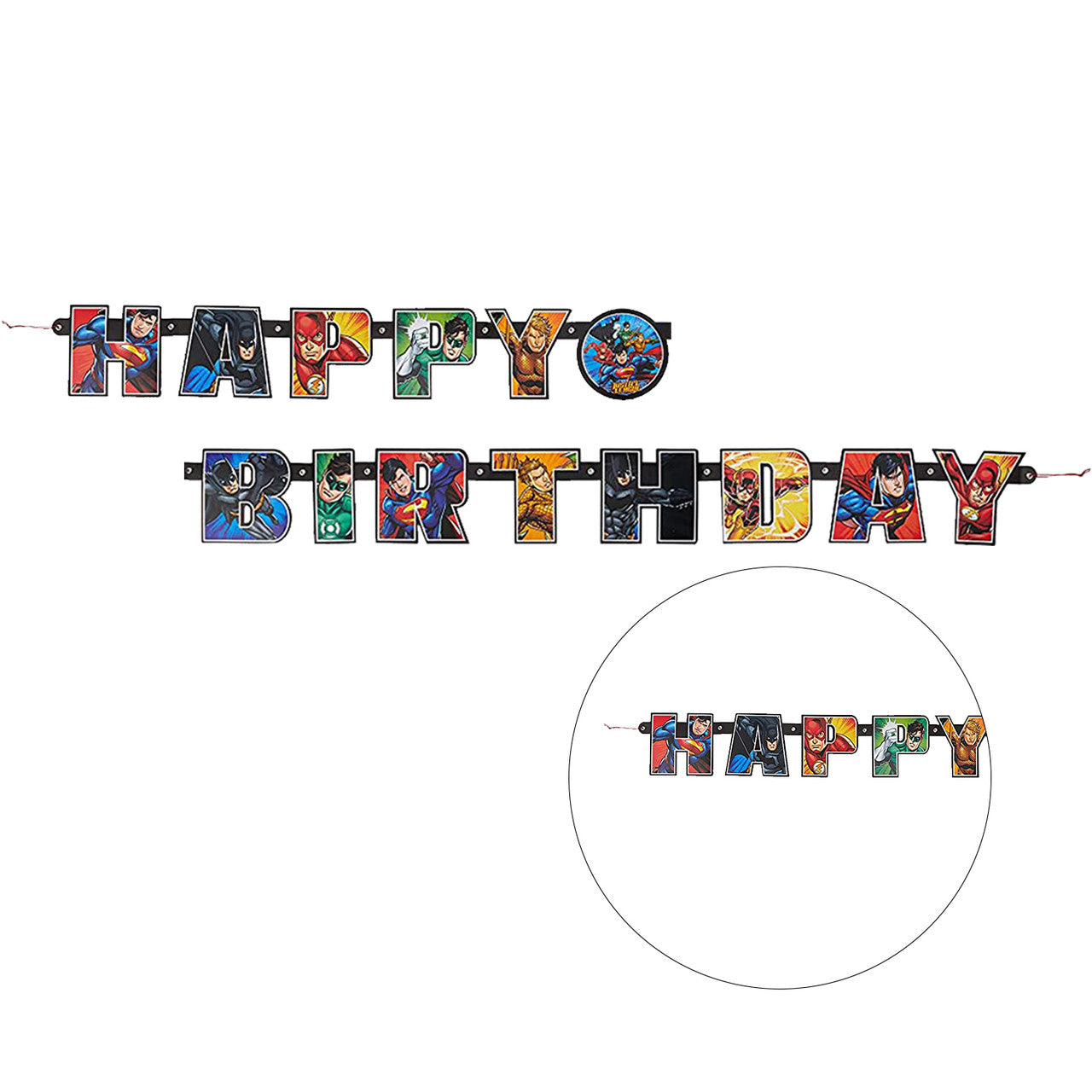 Justice League Large Jointed Party Banner
