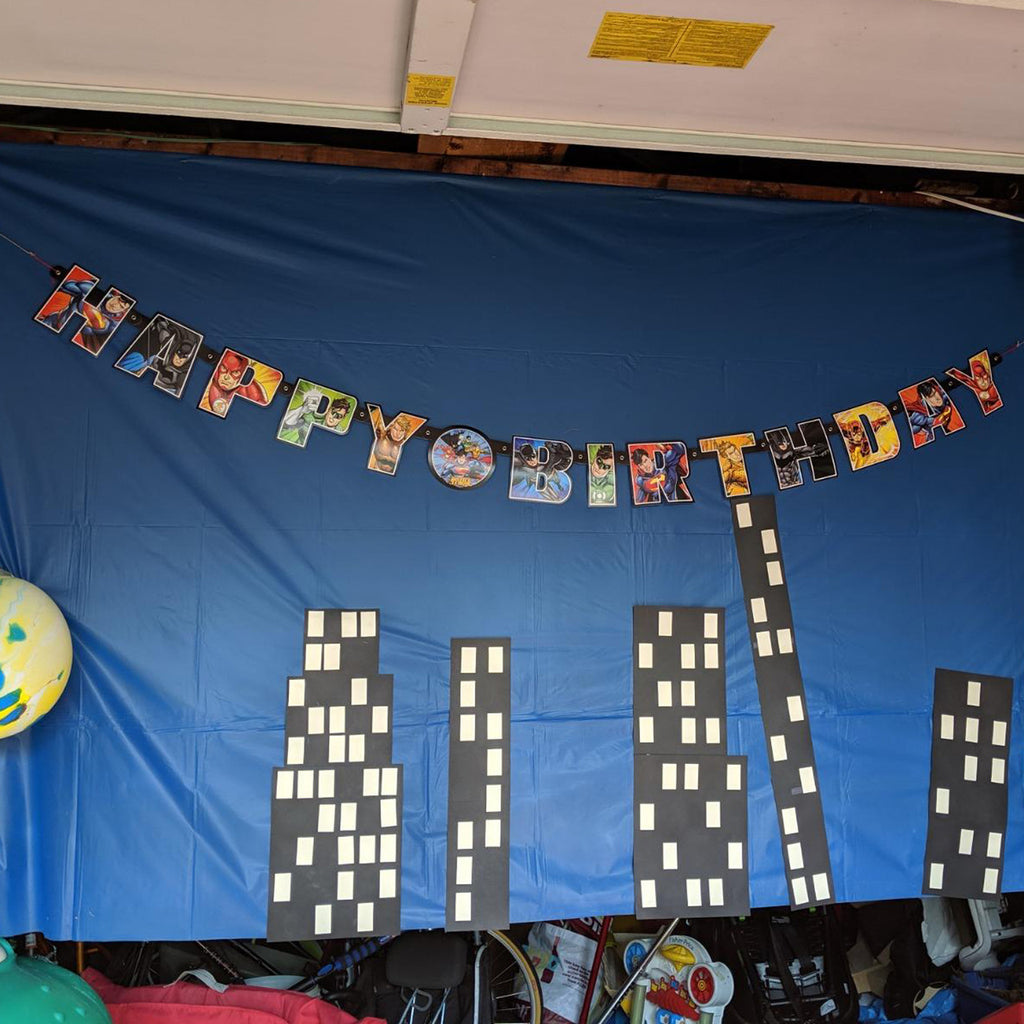 Justice League Large Jointed Party Banner