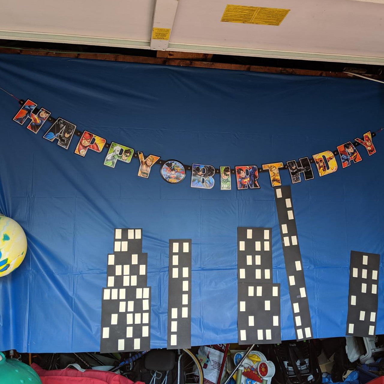 Justice League Large Jointed Party Banner