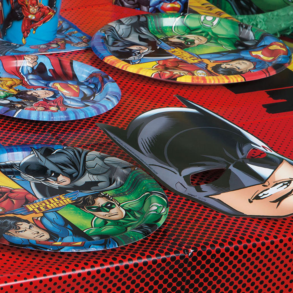 Justice League Party Masks (Pack of 8)