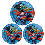 Justice League 7" Party Tableware Plates (Pack of 8)