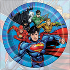 Justice League 7" Party Tableware Plates (Pack of 8)