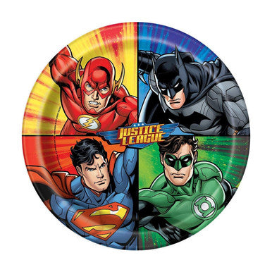 Justice League 9" Party Tableware Plates (Pack of 8)