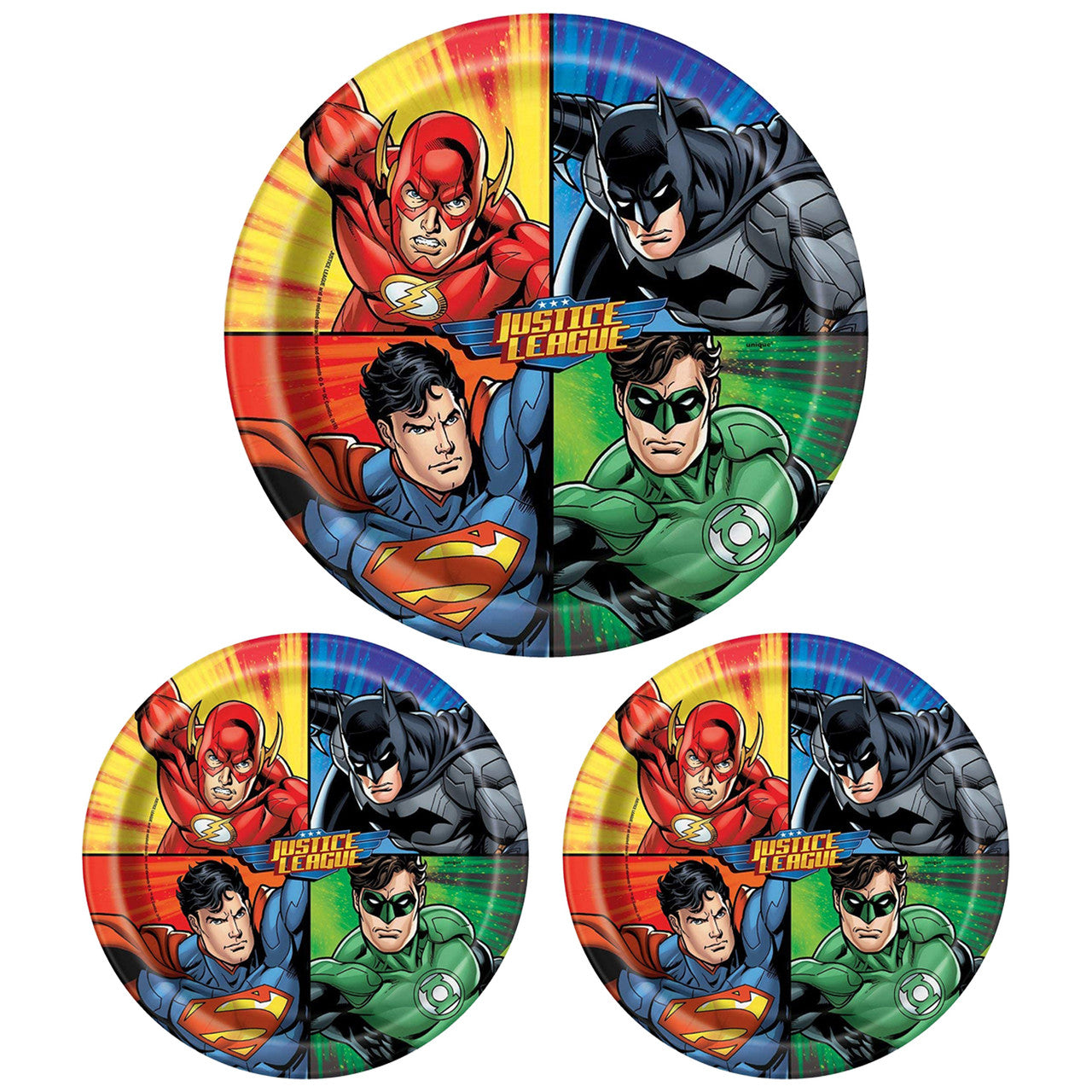 Justice League 9" Party Tableware Plates (Pack of 8)