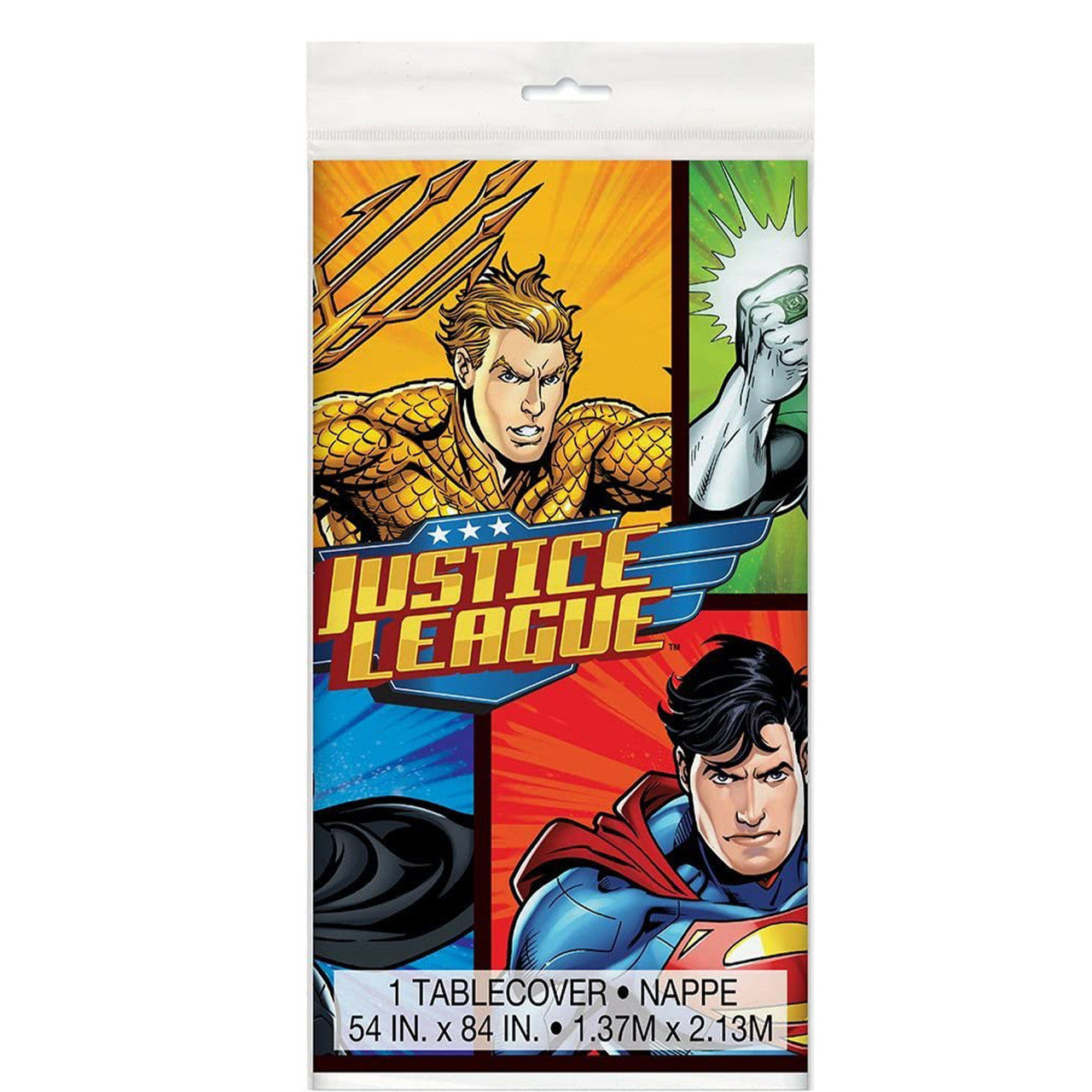 Justice League Party Plastic Tablecover