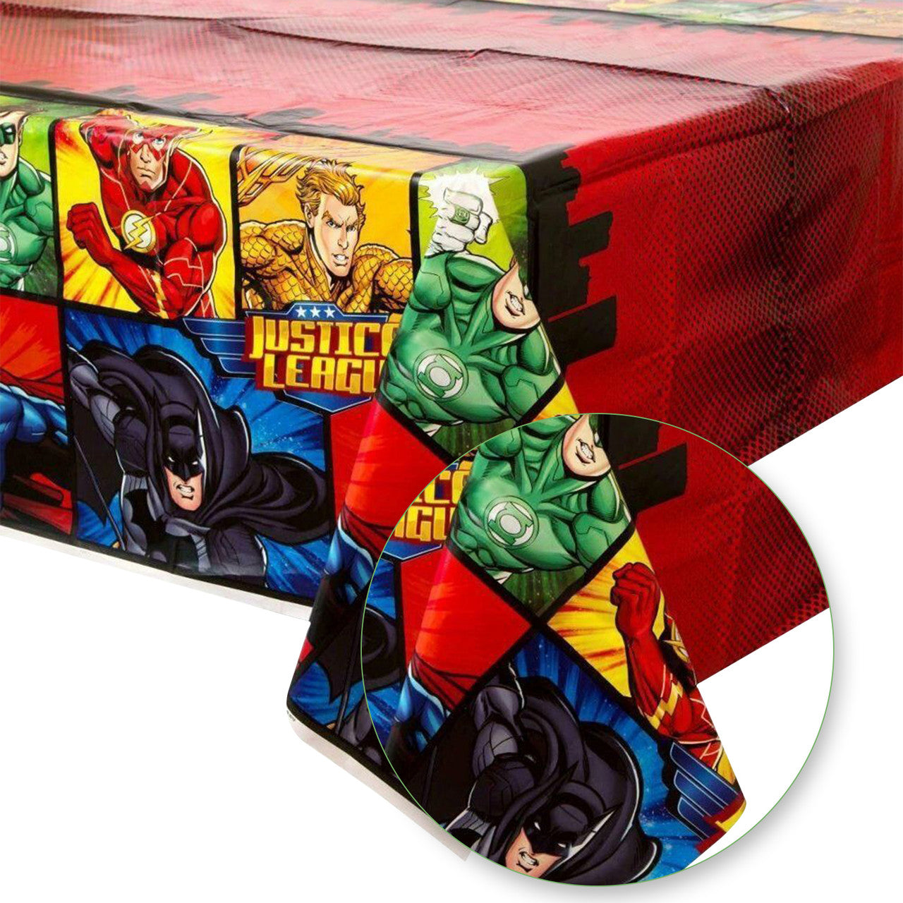 Justice League Party Plastic Tablecover
