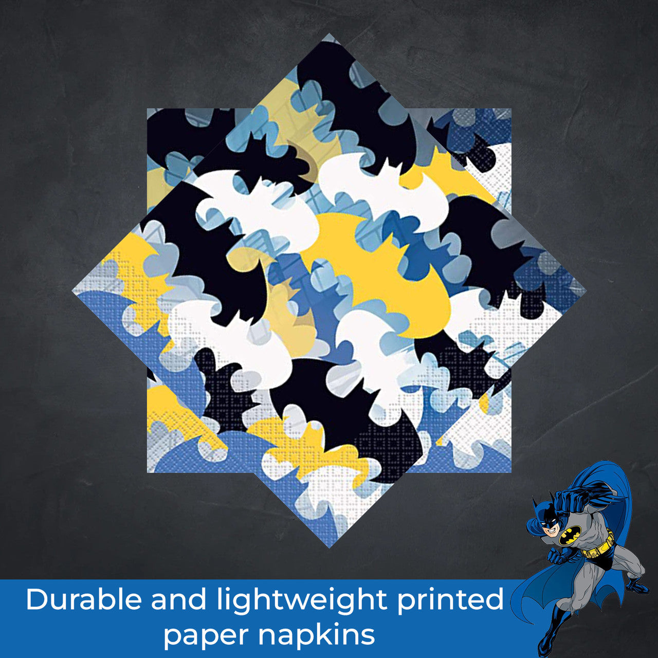 Batman Party Tableware Napkins (Pack of 16 )