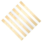 Gold Foil Striped Napkins (Pack of 16)