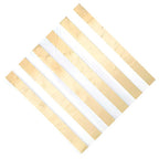 Gold Foil Striped Napkins (Pack of 16)