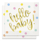 Hello Baby Party Tableware Napkins (Pack of 16)
