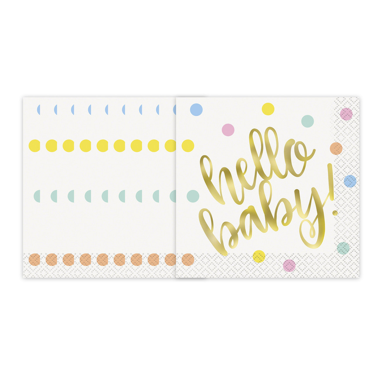 Hello Baby Party Tableware Napkins (Pack of 16)