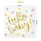 Hello Baby Party Tableware Napkins (Pack of 16)