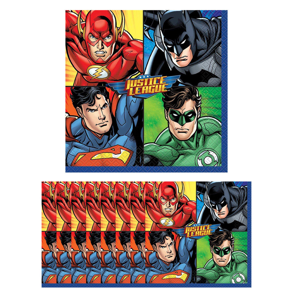 Justice League Napkins (Pack of 16)
