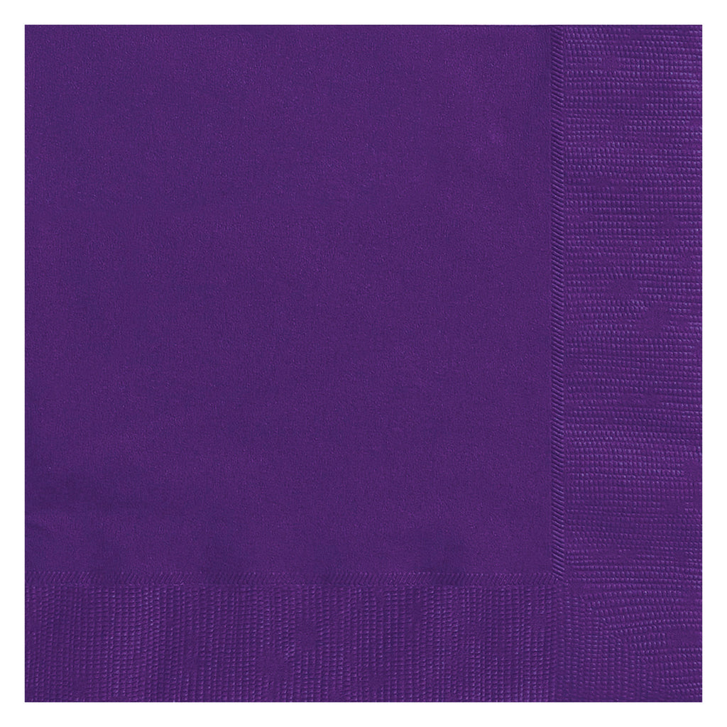 Deep Purple Napkins (Pack of 20)