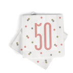 Birthday Napkins (Pack of 16) - Rose Gold Glitz