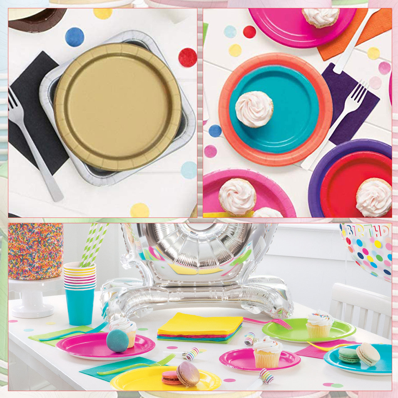 Midnight Black - Round Plates