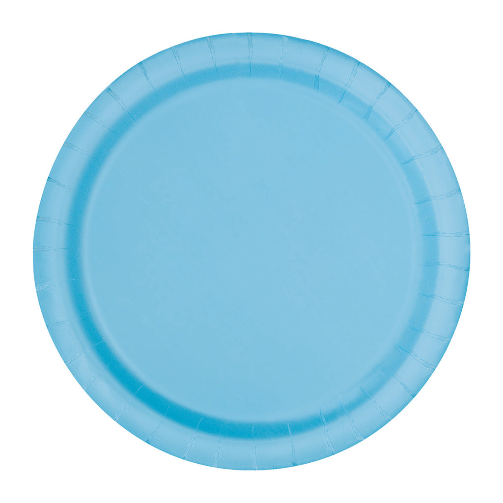 Powder Blue - Round Plates