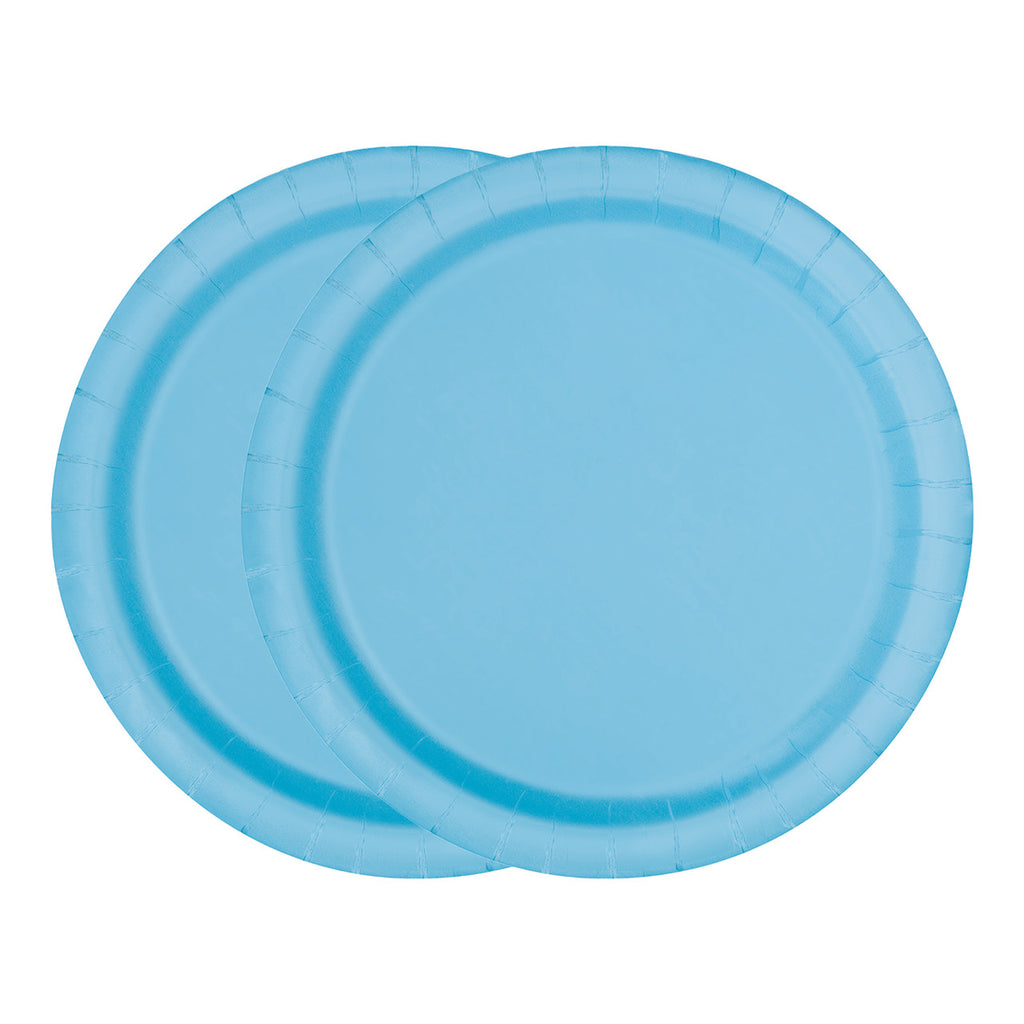 Powder Blue - Round Plates