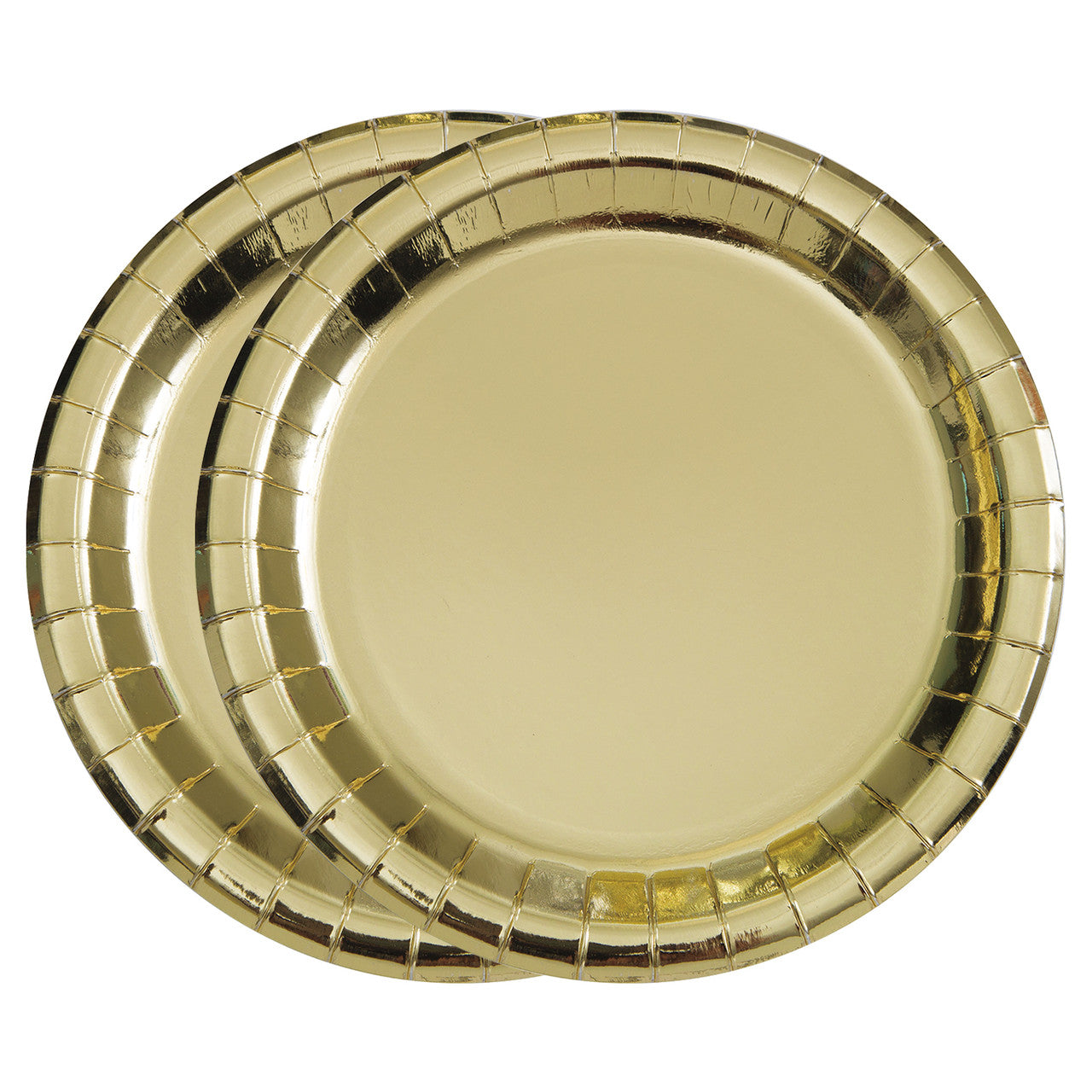 Gold Foil - Round Plates (Pack of 8)