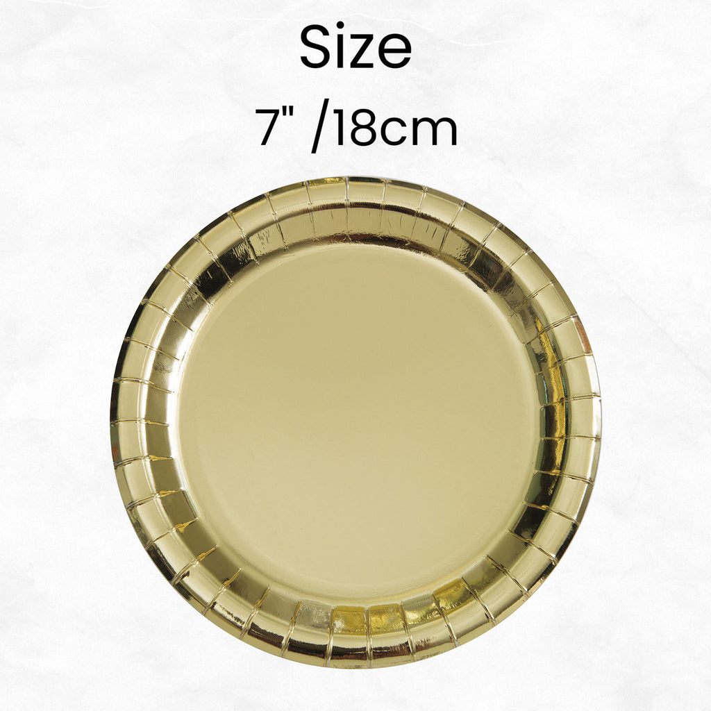 Gold Foil - Round Plates