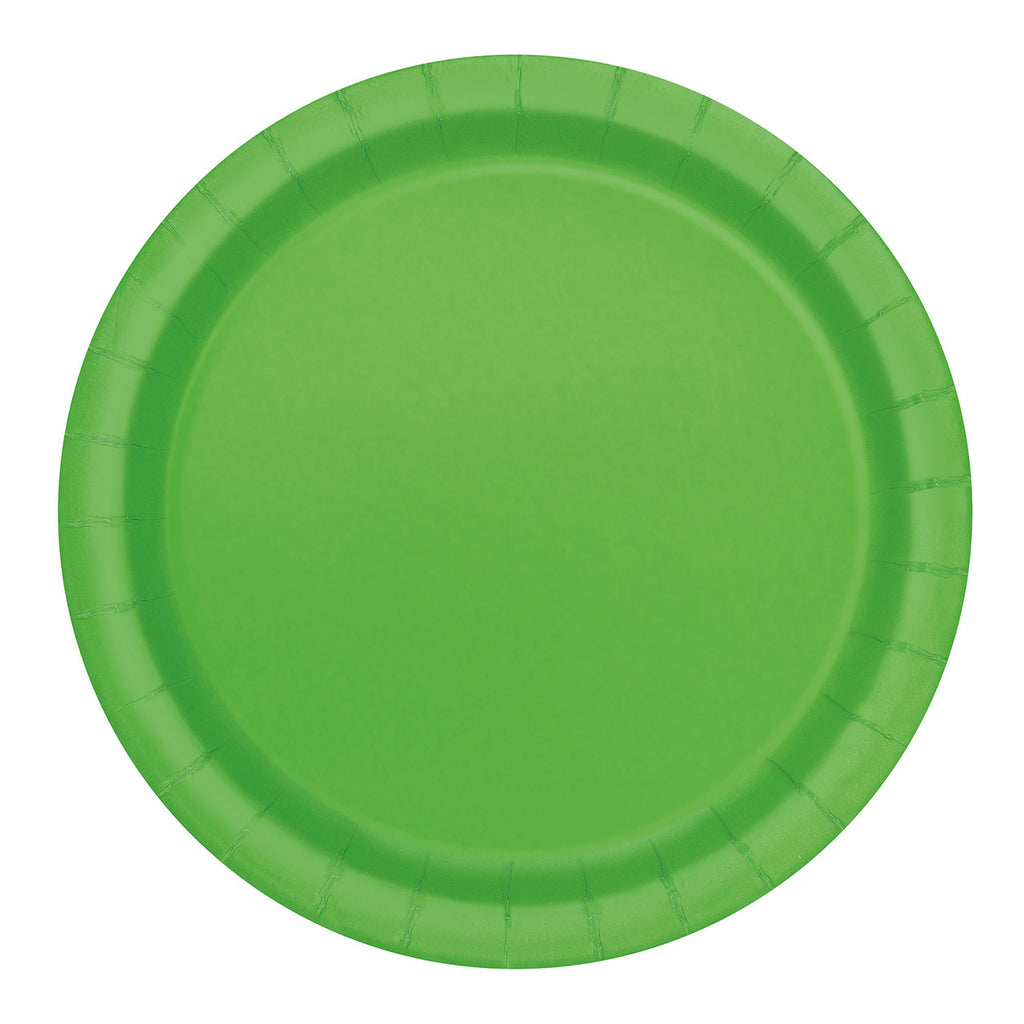 Lime Green - Round Plates